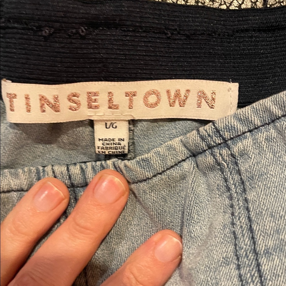 Tinseltown Sky Blue Denim Pants